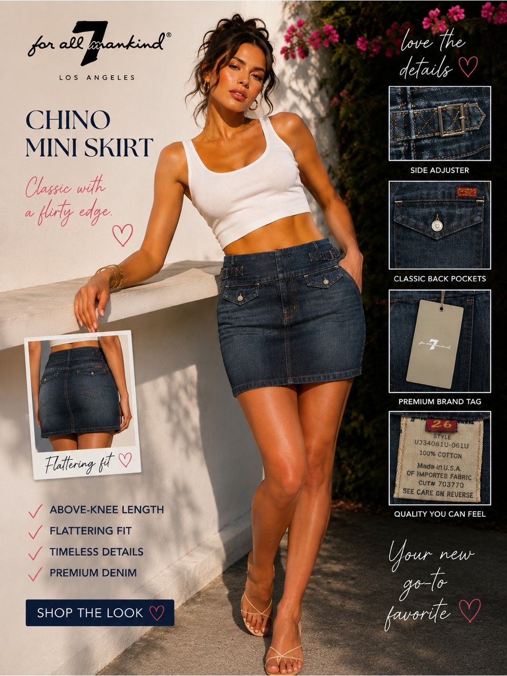 Nordstrom Dark Blue Denim Mini Skirt